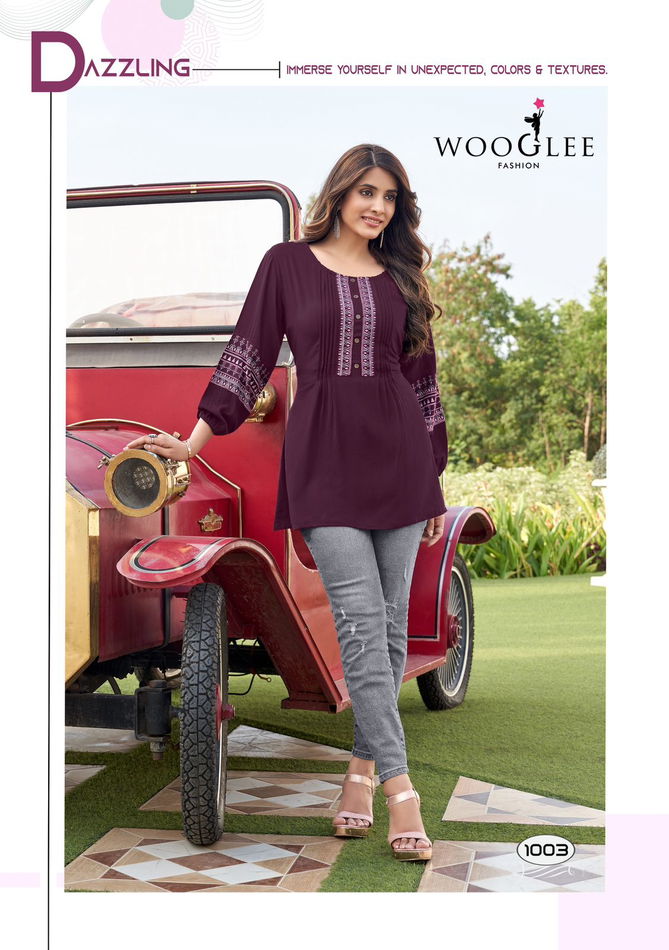 Zoya By Wooglee Rayon Wrinkle Western Ladies Top Wholesale Shop In Surat
